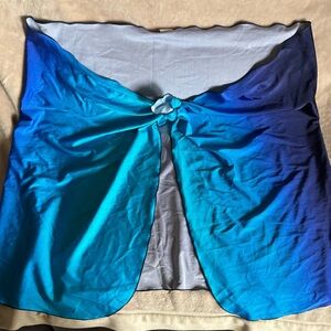 Longitude Blue Ombré Sarong Swim Cover-Up Women’s One Size